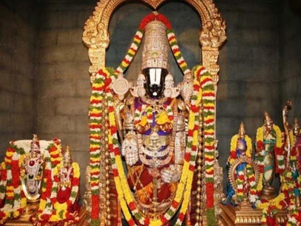 குளிரிலும் வியர்க்கும் ஏழுமலையான் சிலை