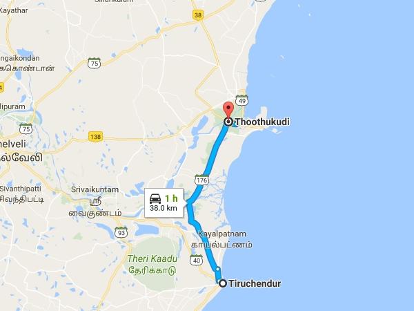 திருச்செந்தூர் - தூத்துக்குடி