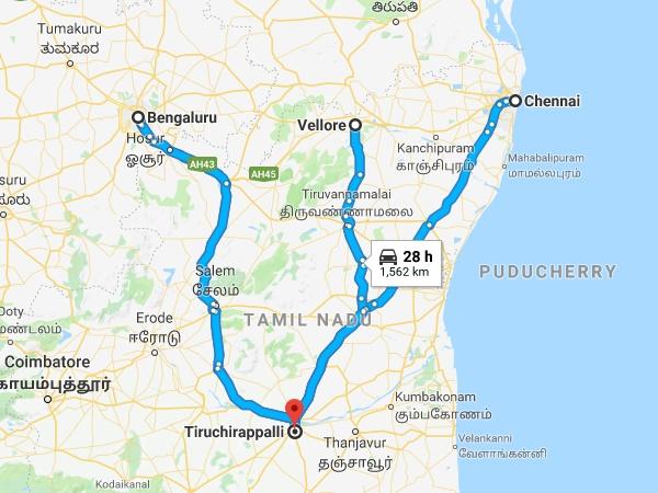 வடக்கு மாவட்டங்களிலிருந்து வருபவர்களுக்கு வழி