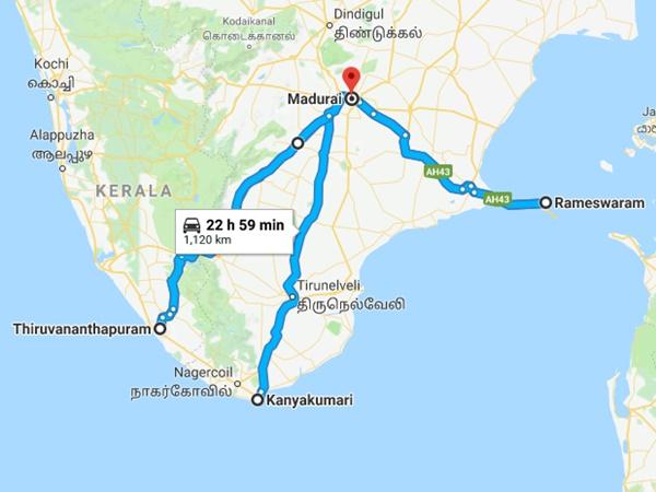 தெற்கு மாவட்டங்களிலிருந்து வருபவர்கள்