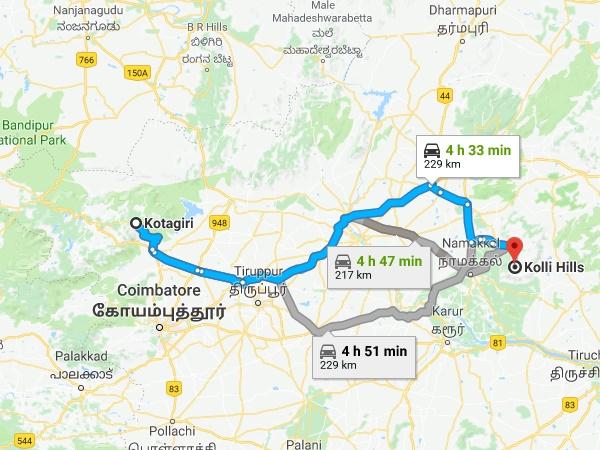 கொல்லிமலை - கோத்தகிரி