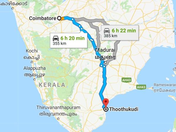 கோவை - தூத்துக்குடி