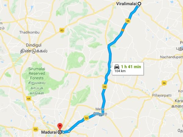 விராலிமலை - மதுரை