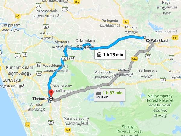 பாலக்காடு - திருச்சூர்