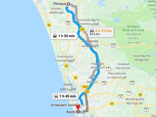 திருச்சூர் - கொச்சி