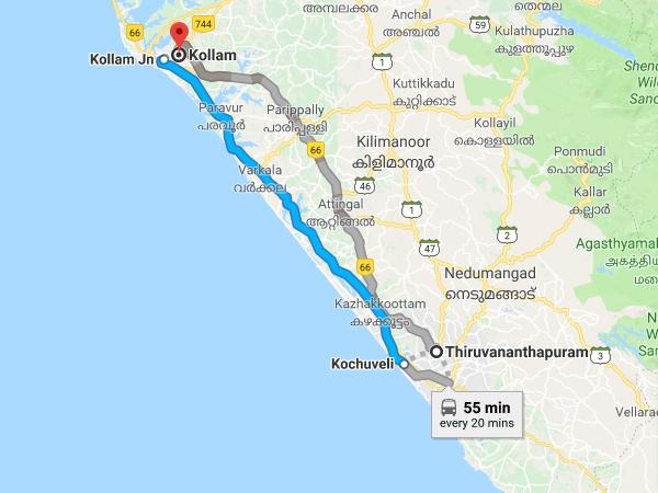 கொல்லம் - திருவனந்தபுரம்