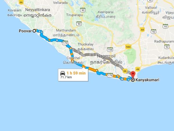பூவார் - கன்னியாகுமரி