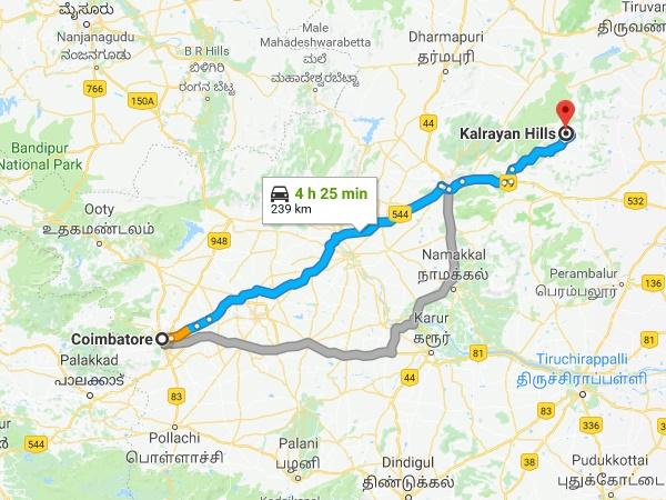 கோயம்புத்தூர் - கல்ராயன் மலை