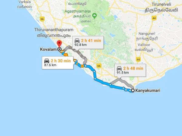 கன்னியாகுமரி - கோவளம்