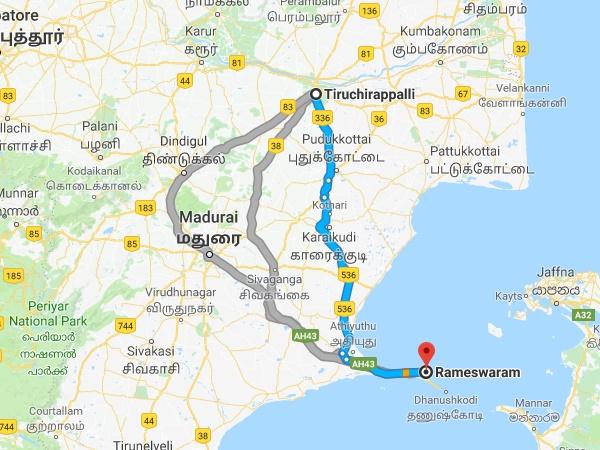 திருச்சி - சிவகங்கை - ராமநாதபுரம்