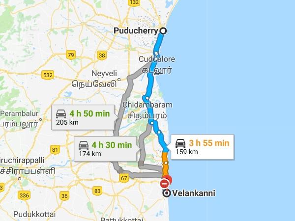 பாண்டிச்சேரி - வேளாங்கன்னி