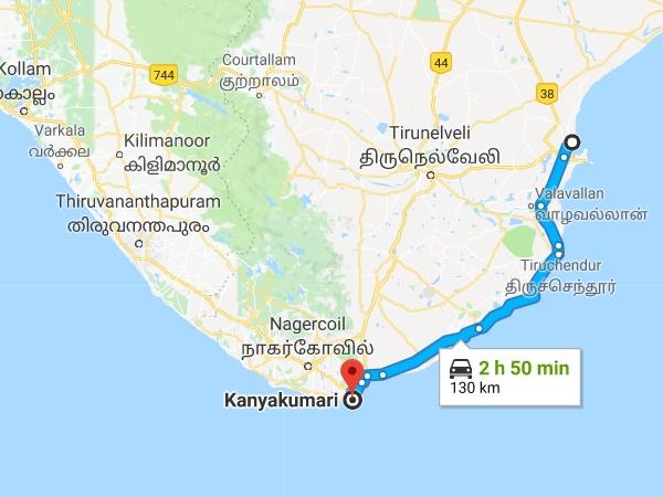 தூத்துக்குடி - கன்னியாகுமரி