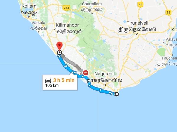 கன்னியாகுமரி - திருவனந்தபுரம்