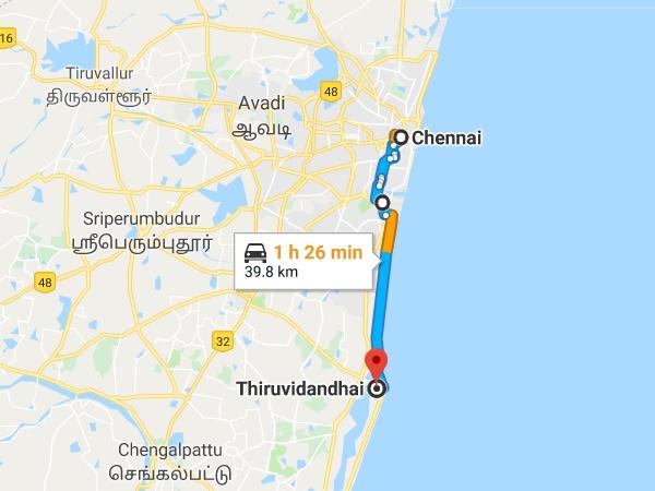 செல்லும் வழியில் இருக்கும் சுற்றுலாத் தளங்கள்