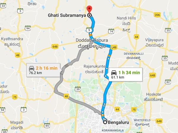 கட்டி சுப்பிரமணியர் கோயிலுக்கு எப்படி செல்லலாம்?