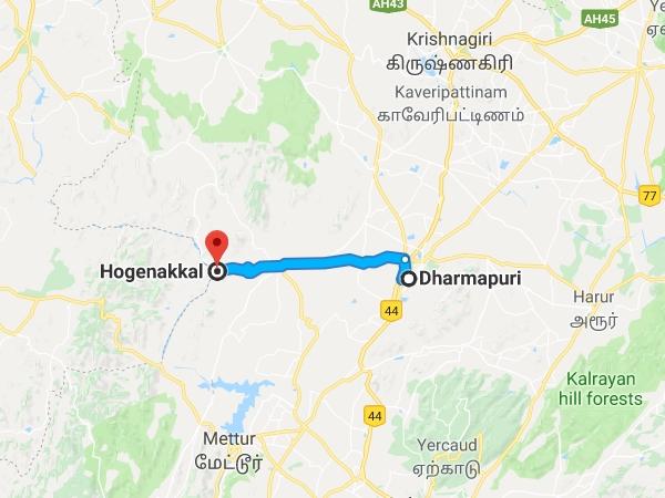 ஒகேனக்கல் அருவி வழிகாட்டி