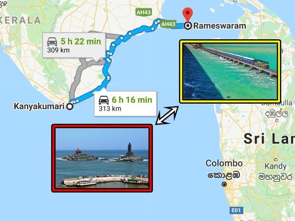 கன்னியாகுமரி - ராமேஸ்வரம்