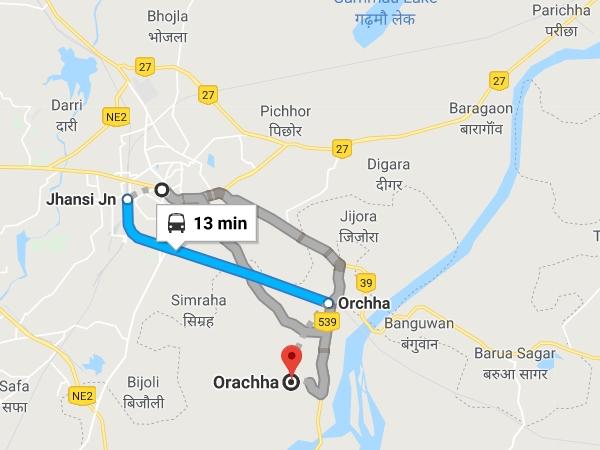 ஓர்ச்சாவை அடைவது எப்படி?