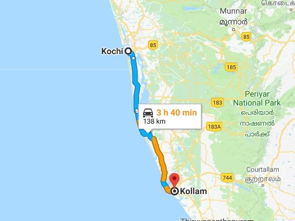 கொச்சி - கொல்லம்