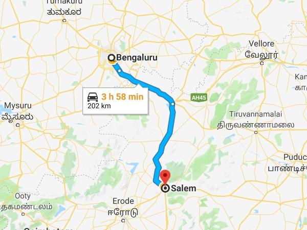 பெங்களூருவிலிருந்து சேலம்