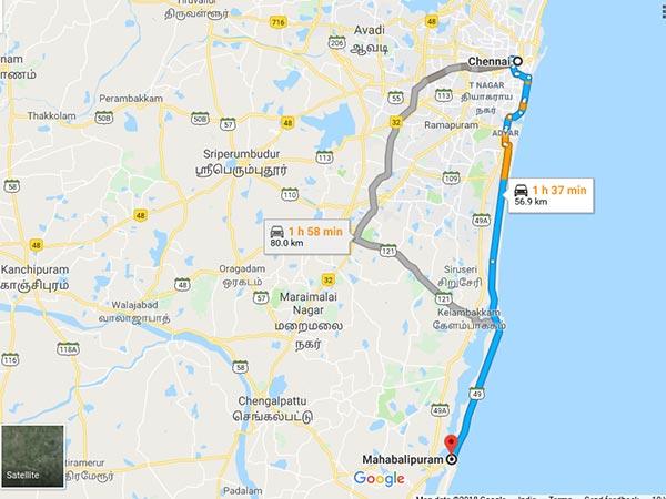 சென்னையில் இருந்து எவ்வாறு பயணிப்பது :