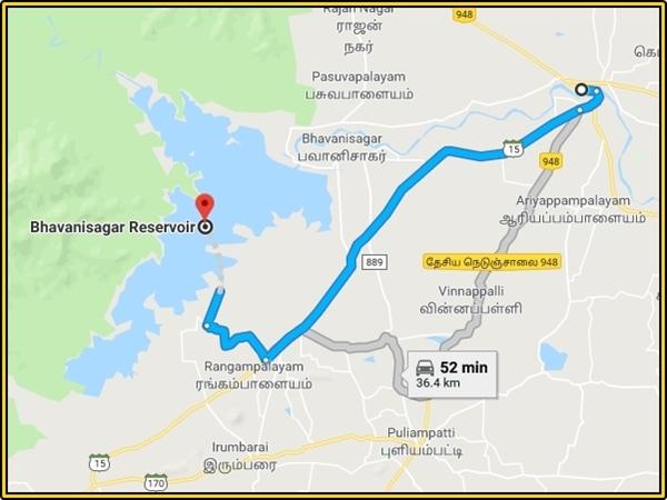 சத்தி - பவானி சாகர்