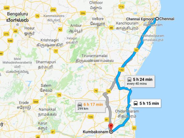 கும்பகோணம் போவது எப்படி ?