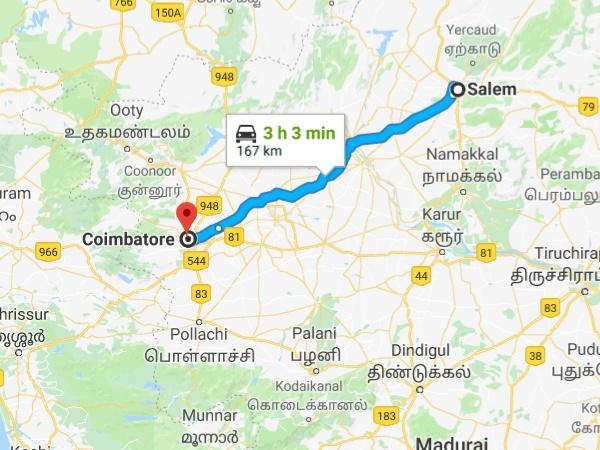 சேலத்திலிருந்து கோயம்புத்தூர்...