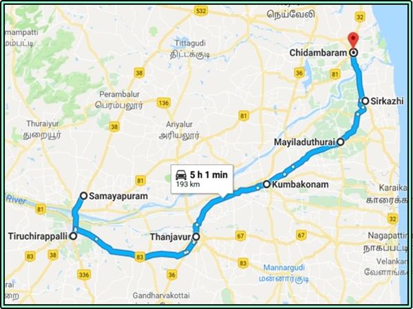 சமயபுரம் - சிதம்பரம்