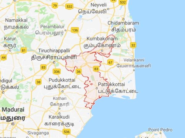 தஞ்சையும் அதைச் சுற்றியுள்ள பகுதிகளும்