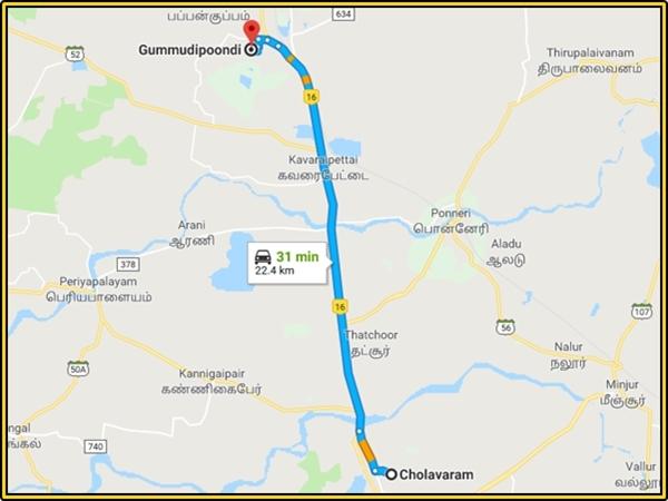 சோழவரம் - கும்மிடிப்பூண்டி