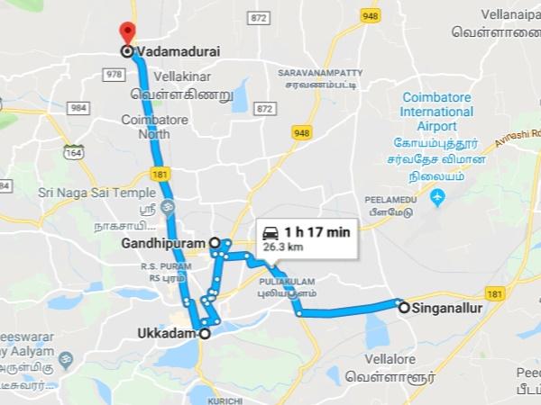 பேருந்து மற்றும் சுயவாகனம்
